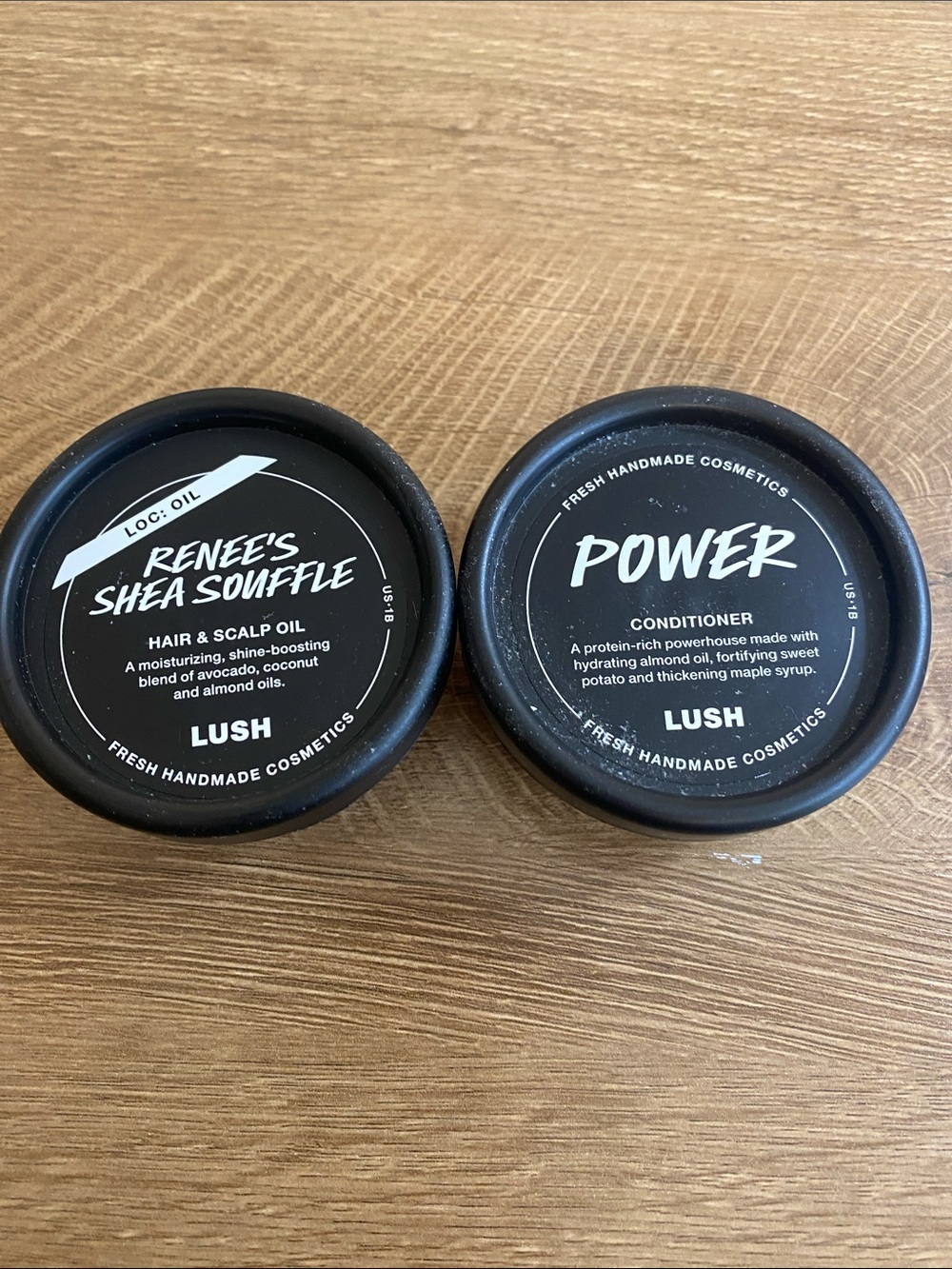 Lush Black Renee's Shea Souffle & Power Conditioner Pots